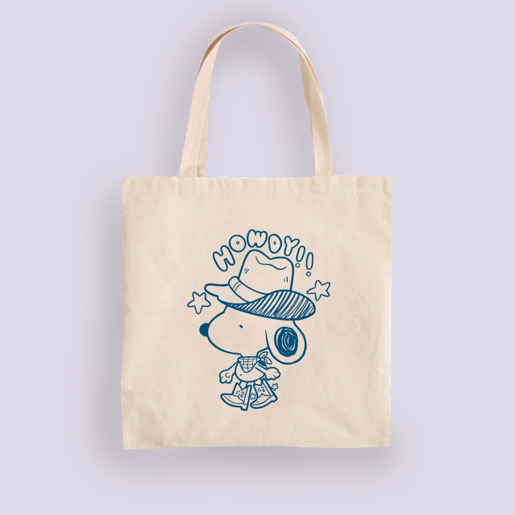 Oopsie Snoopy Vaquero Tote Bag
