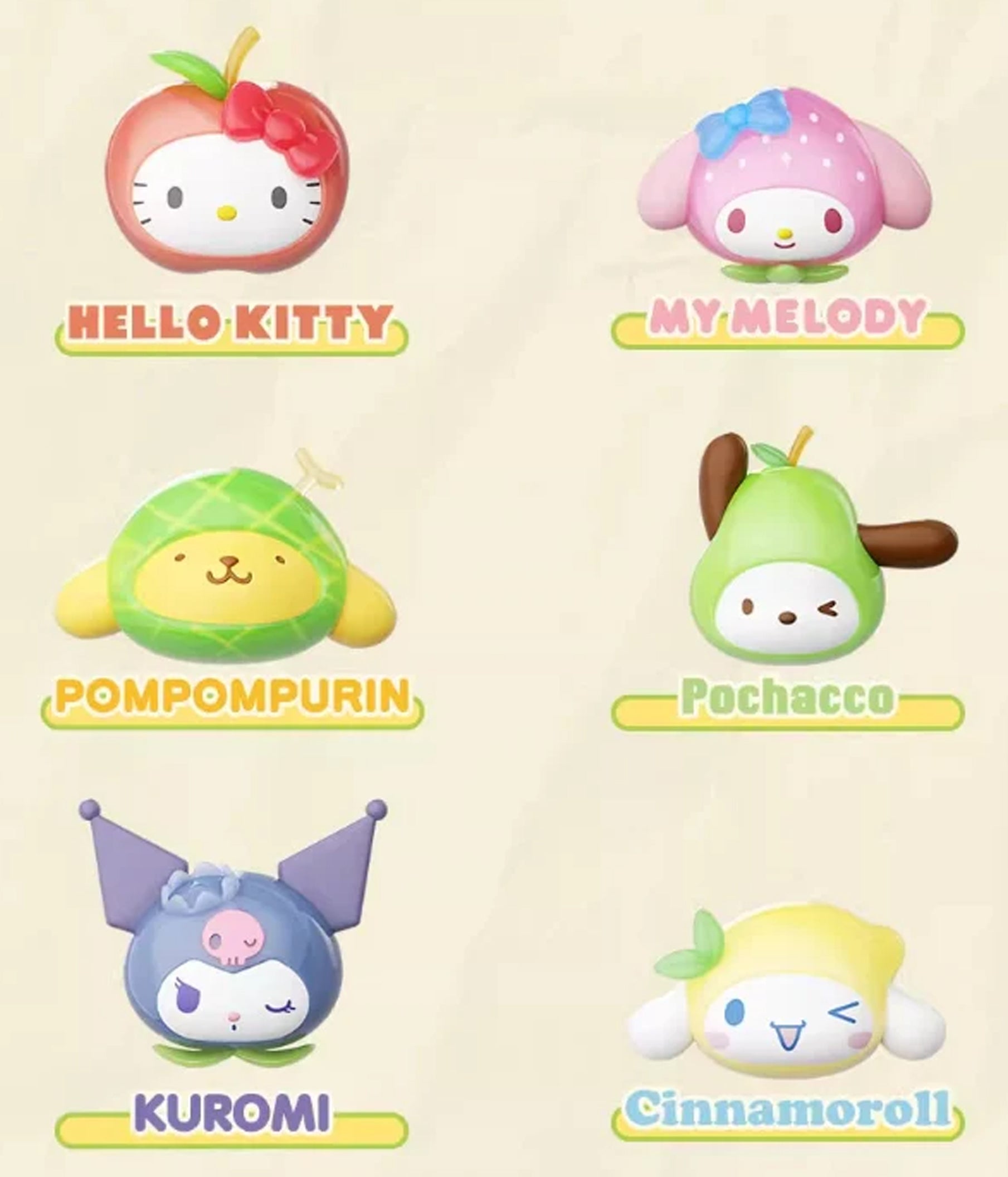 Sanrio - Fruit Mini Figure - Blind Bag