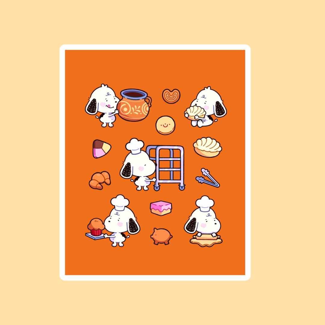 Snoopy Panaderia Art Print