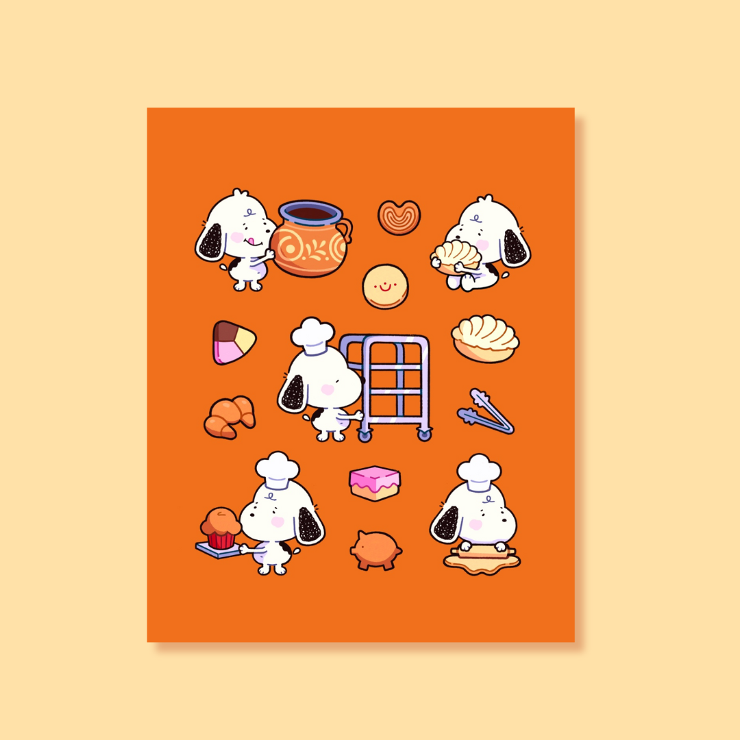 Snoopy Panaderia Art Print