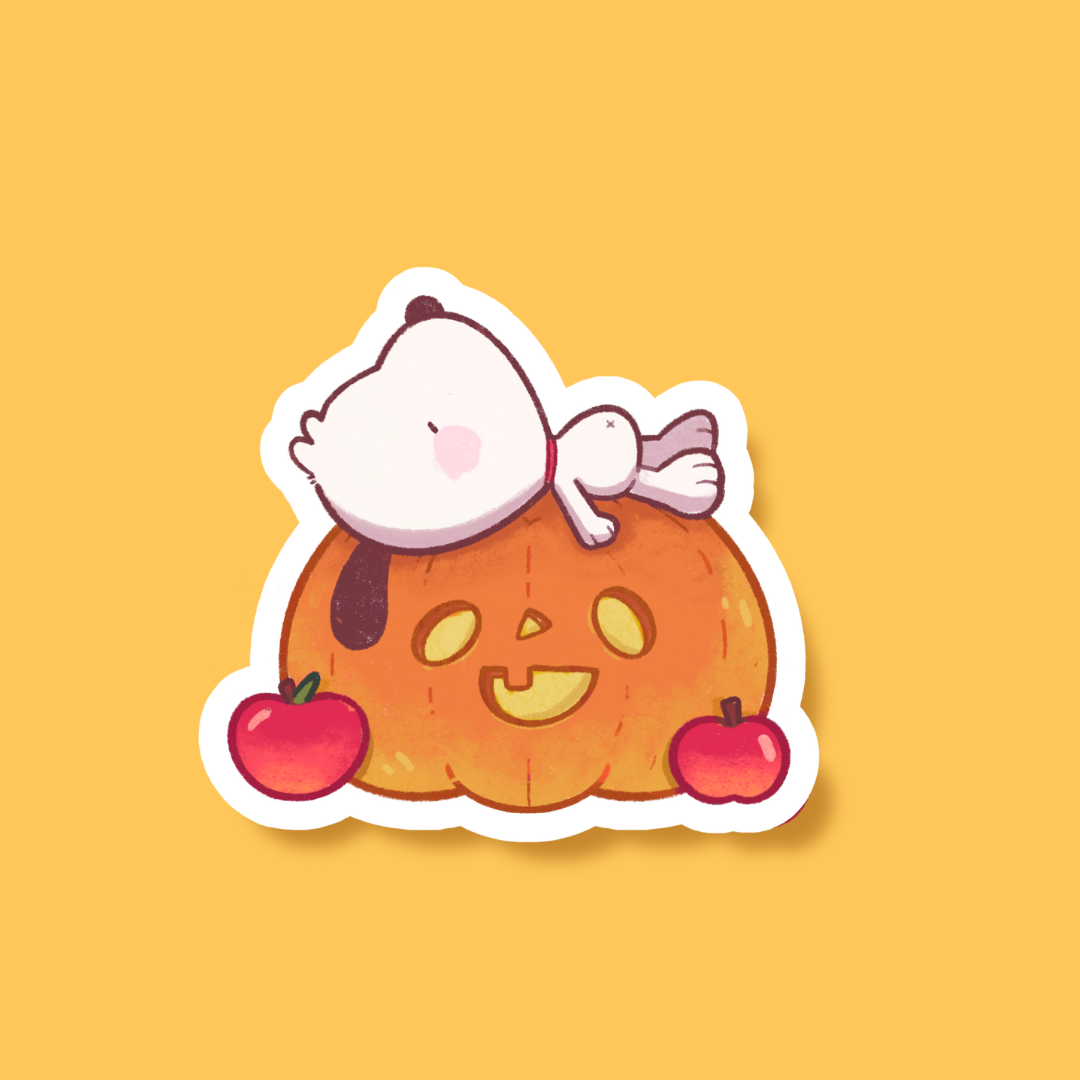 Pumpkin Snoopy Sticker